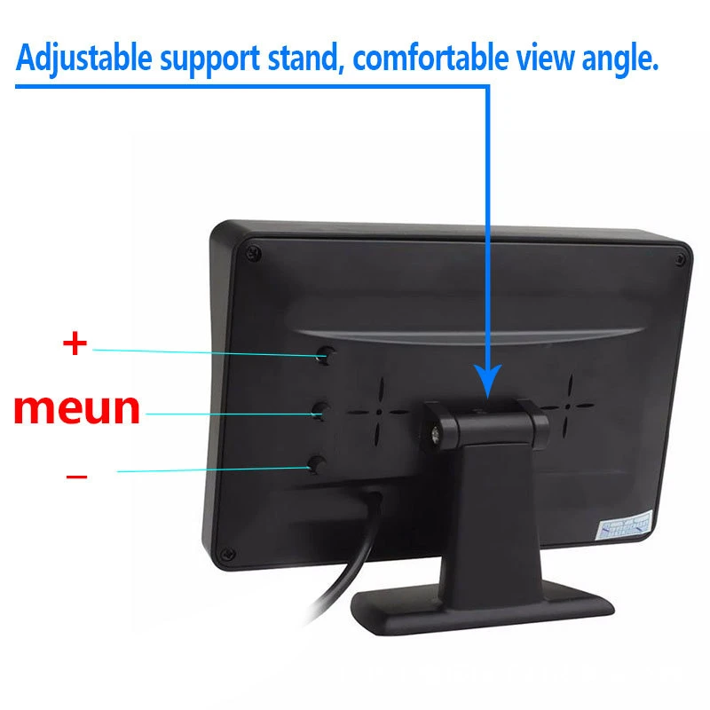

Car HD CCD Auto Reverse Rear View Camera with 5In Display Screen License Plate Waterproof Parking for Ford Transit Connect
