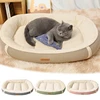 S11dd3f12afa94dcd87f4f5bf058c0f91V.jpg Suede Dog Bed Puppy Basket Large Dog Pet Bed Nest for Dogs Pet Dogs Accessories Habitats Basket House Beds