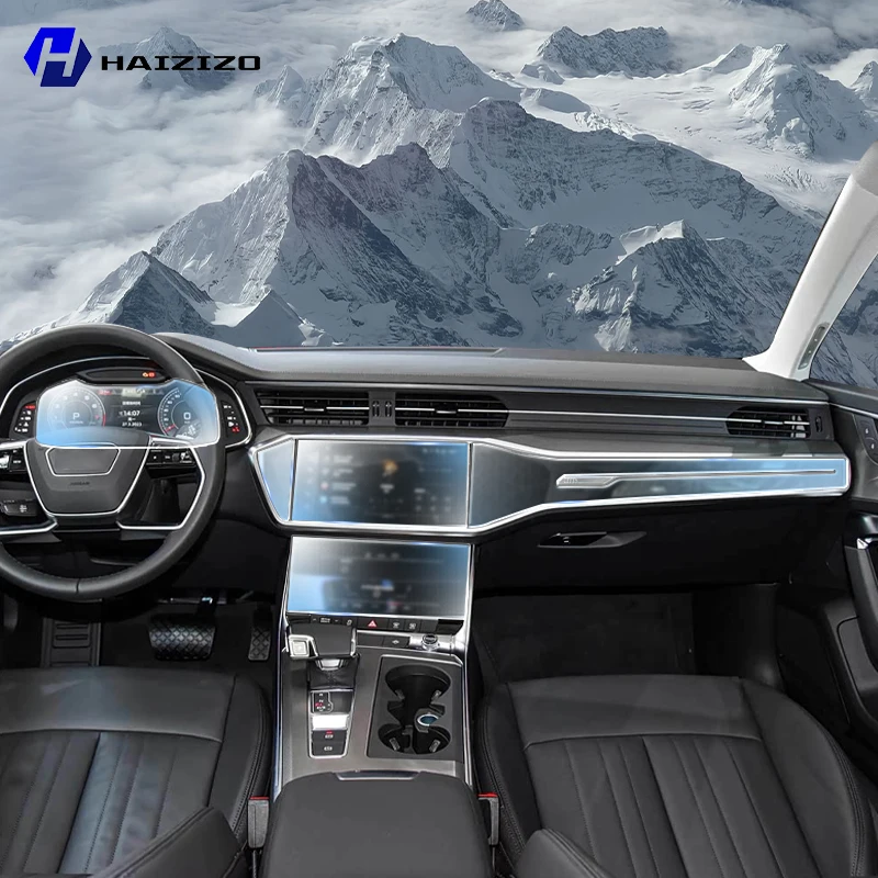 아우디 A6 S6 2020-2024 차량용 내부 무광 스크린 보호필름 콘솔 GPS 네..