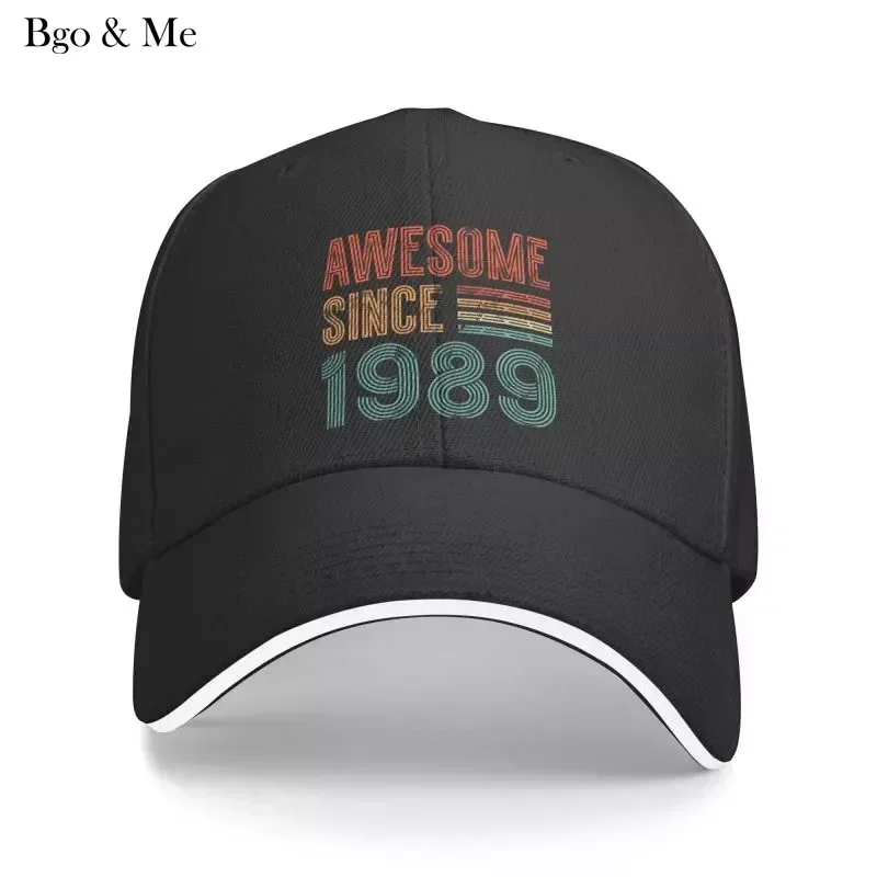 

2024 New Custom Awesome Since Born In 1989 Baseball Cap Women Men Breathable Dad Hat Sports