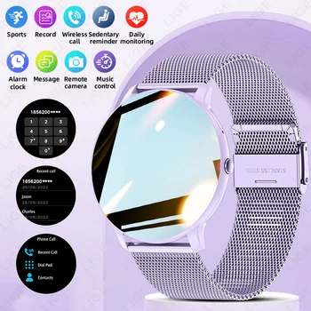 LIGE Astuto Della Vigilanza 2026 Nuovo Full Touch Screen Sport Fitness Tracker IP68 Impermeabile Chiamata Bluetooth Smartwatch per Le Donne Degli Uomini