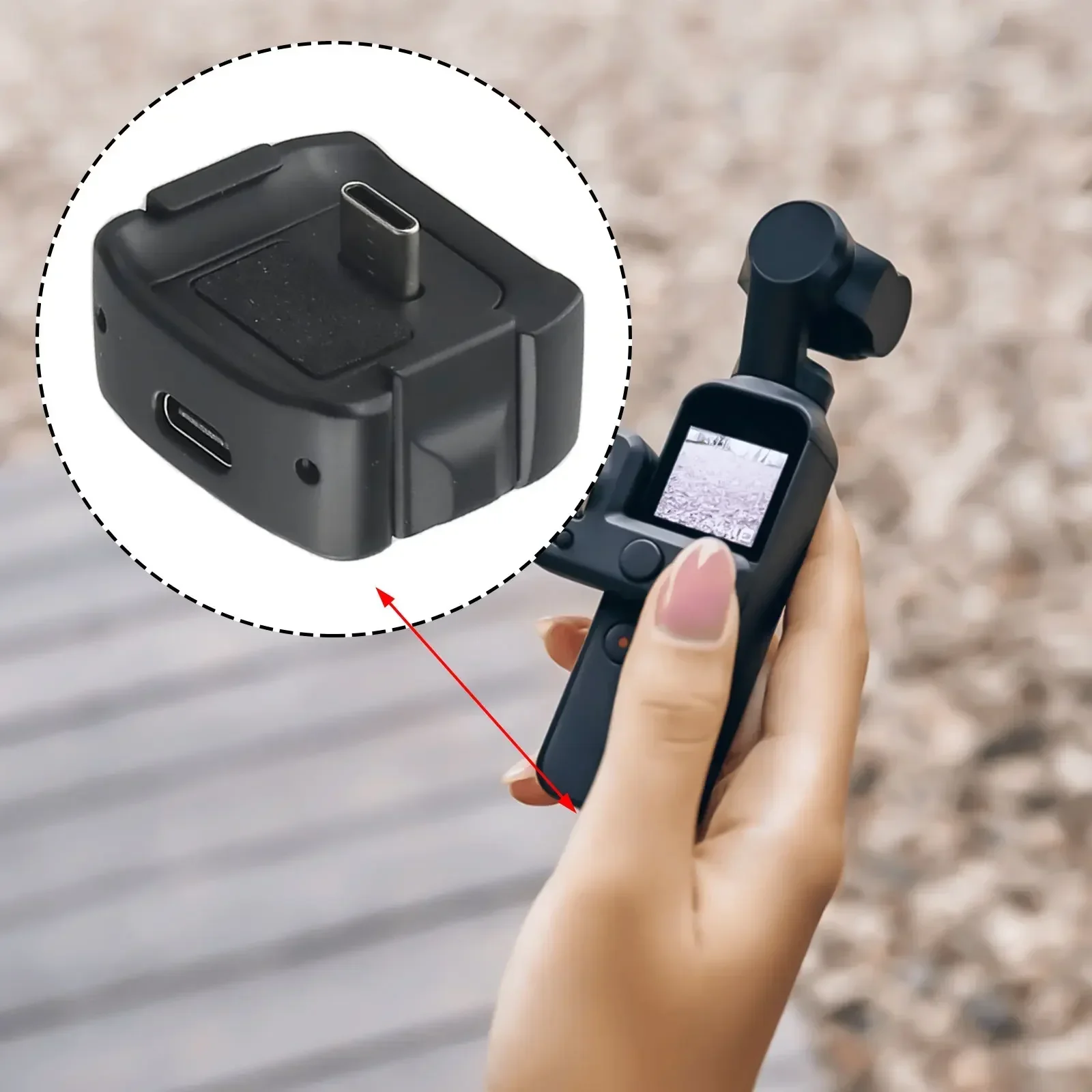 휴대용 다기능 충전 베이스, DJI 포켓 3 용 안정적인 스탠드, 고속 충전 마운트 어댑터, 충전 베이스