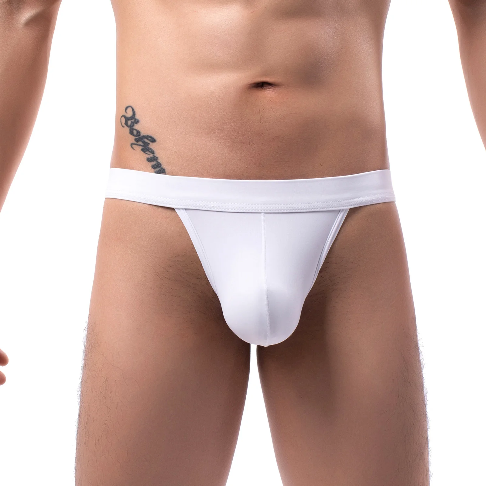 

Men's Sexy T Back Underwear Big Bag U Convex Buttock Thong Comfortable Cool Breathable Underwear Low Rise Panties