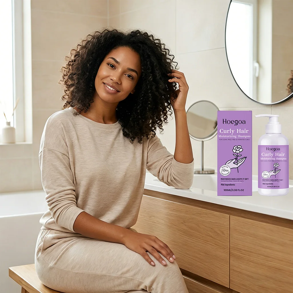 Moisturizing Shampoo for Curly Hair - Hydrates and Nourishes Curly Hair, Daily Care, Gentle Scalp Cleansing