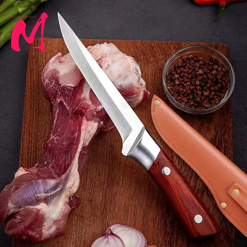 Kitchen knife Boning Knife Hand Forged Fillet Stainless Steel Bone Meat Fruit Vegetables Fish Chef
