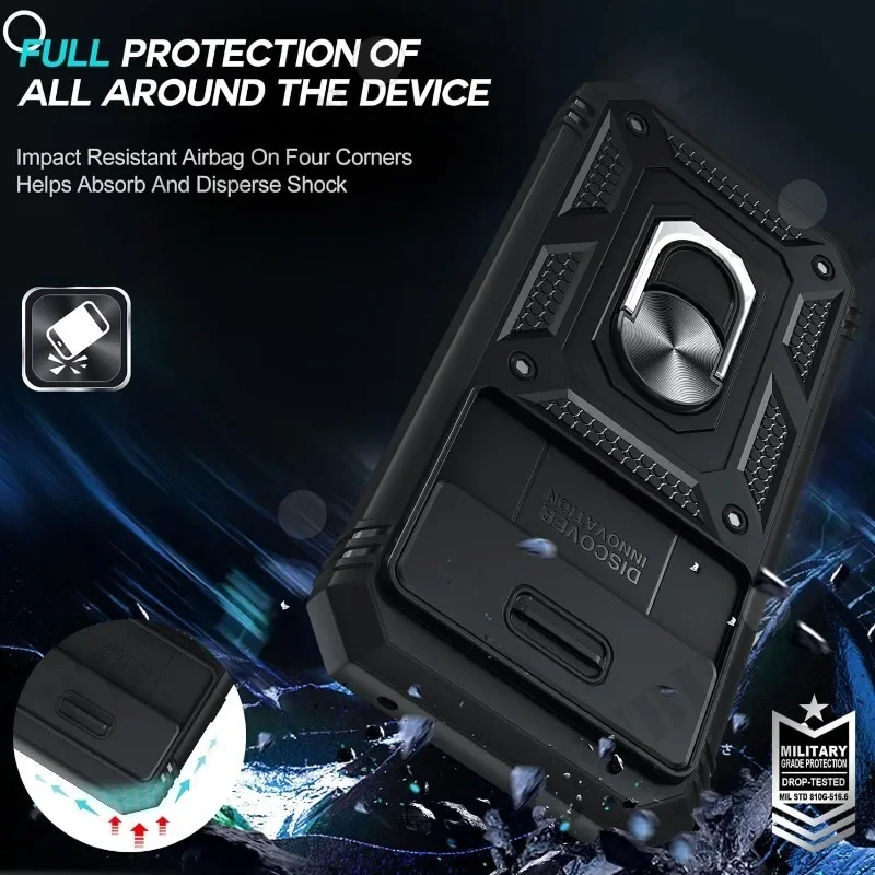 Heavy-Duty Shockproof Case with 360° Rotating Kickstand