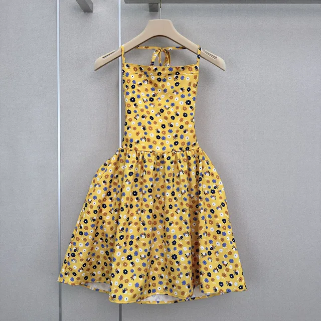 High-quality 2026 new sexy bandeau-style women's mini dress with floral pattern, suitable for vacation wear xy2651241