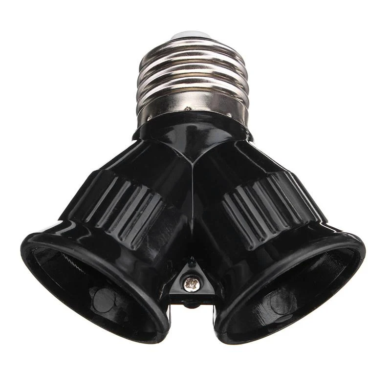 E27 LED Base Light Lamp Bulb Socket E27 To 2-E27 Splitter Adapter 1~5Pcs Lamp Holder lamp holder,lamp bulb holder,lamp base,led lamp base