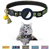New Airtag Pet Collar Adjustable Nylon Puppy Cat Collar With Bell Anti-lost Pet Necklace With Apple Airtag Holder Pet Supplies 1