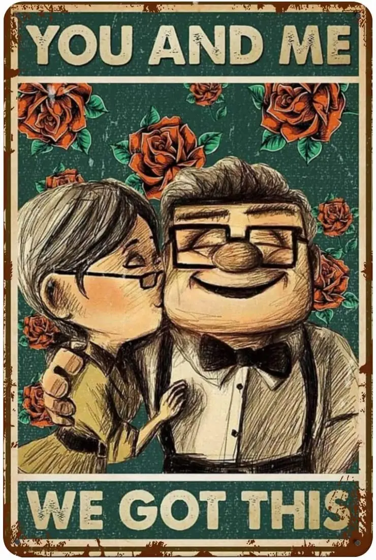 Flyposter Metal Sign Up Carl Ed Ellie You And Me Abbiamo Questa Targa Di Latta Capodanno Decorazione Della Parete Di Pasqua Bar Family Cafe Signs