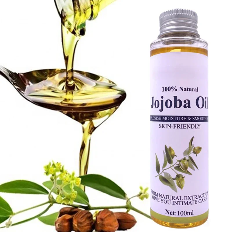 100ml Jojoba Oil Revitalizes Hair & Gives Skin a Radiant Youthful Look. Effective Treatment for Face, Lips,  Stretch Marks