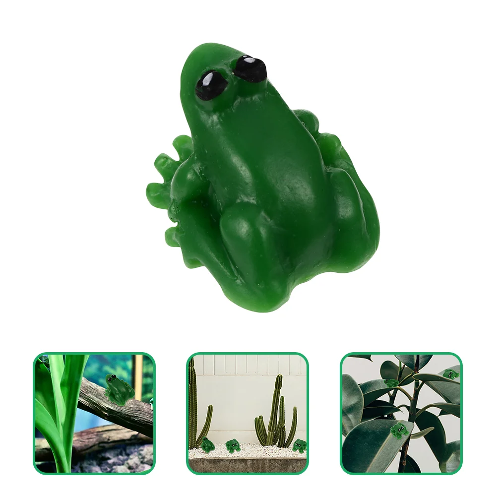24 Cs Resin Frog Frogs for Garden Miniature Small Animal Figuriness Miniatures Models Tiny Small Toys Figures atlas 1 43 lot of 5pcs miniatures dinky toys 25b fourgon tole d 3 a diecast models car auto collection