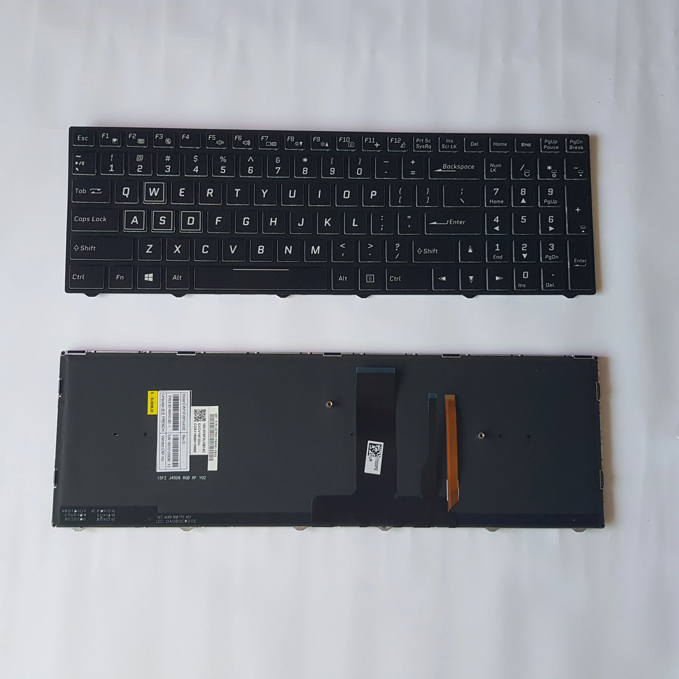para Clevo P950rf P960rc P960rd P960rf P960en P960rn Teclado dos Eua com Retroiluminado Colorido Novo - Imagem 2