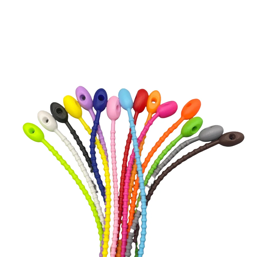 10 Stück bunte Stern-Silikonbinder, Beutel-Clip, wiederverwendbare Gummi-Kabelbinder für Kabel und Kabel, Lebensmittel-Dichtungsbinder, Haushalts-Schlangenband – Detail 7