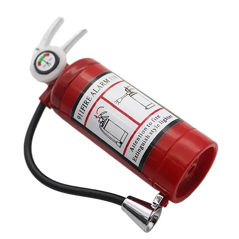 Butane Gas Lighter Fire Extinguisher Torch with Flash Light Refillable Smoking Accessories