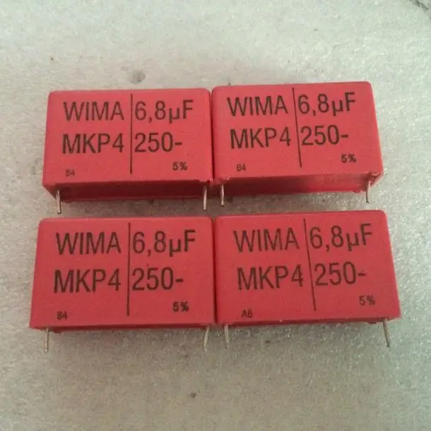 The new W I M A MKP4 is a 250V 6.8UF fever stepless frequency division film capacitor 1pcs price |