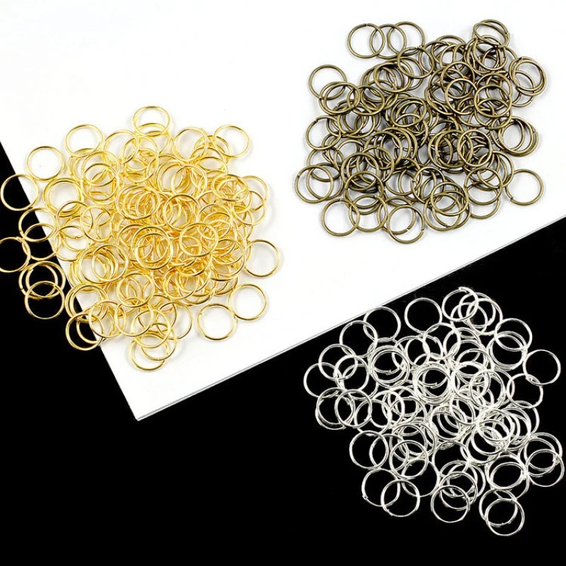 

11mm/12mm Gold Silver Metal Rings 1000pcs Octagon Beads Garlands Lamp Connectors