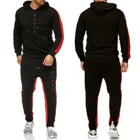 Survêtement athlétique pour hommes, ensemble de Jogging à capuche de haute qualité, vêtements de sport décontractés, sweat-shirt d'entraînement quotidien, tenues à capuche 6