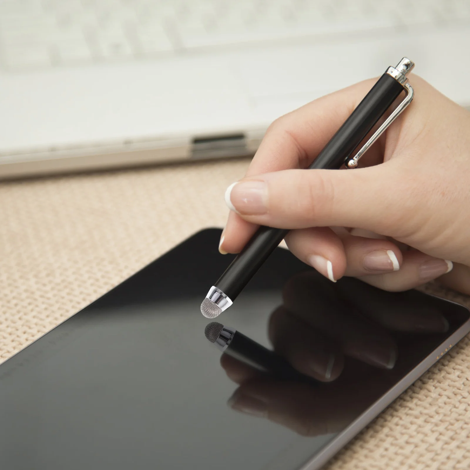 

8 Pcs Universal Stylus Touch Screen Pen Head Tablet Nibs Device Tip Capacitive Replacement Tips Fiber Multi-functional