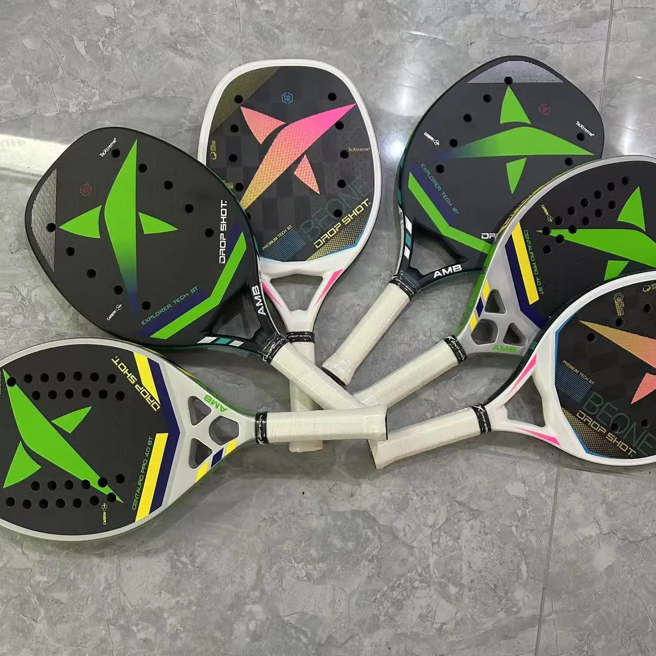 Tennis Racket Beach 3K Full Carbon Fiber Rough Surface Interlayer EVA Foam