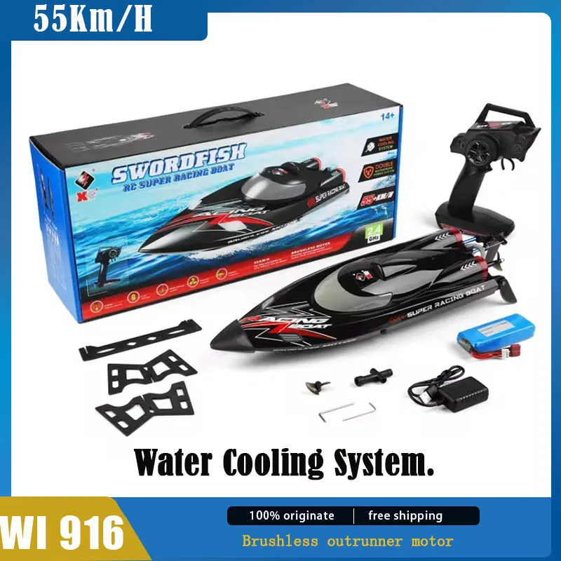 Wl Toys Wl916 Electric Brushless High-Speed Rc Ship Remote-Controlled Swordfish Super Racing Rc Boat Toys Kids Gift remote control boat