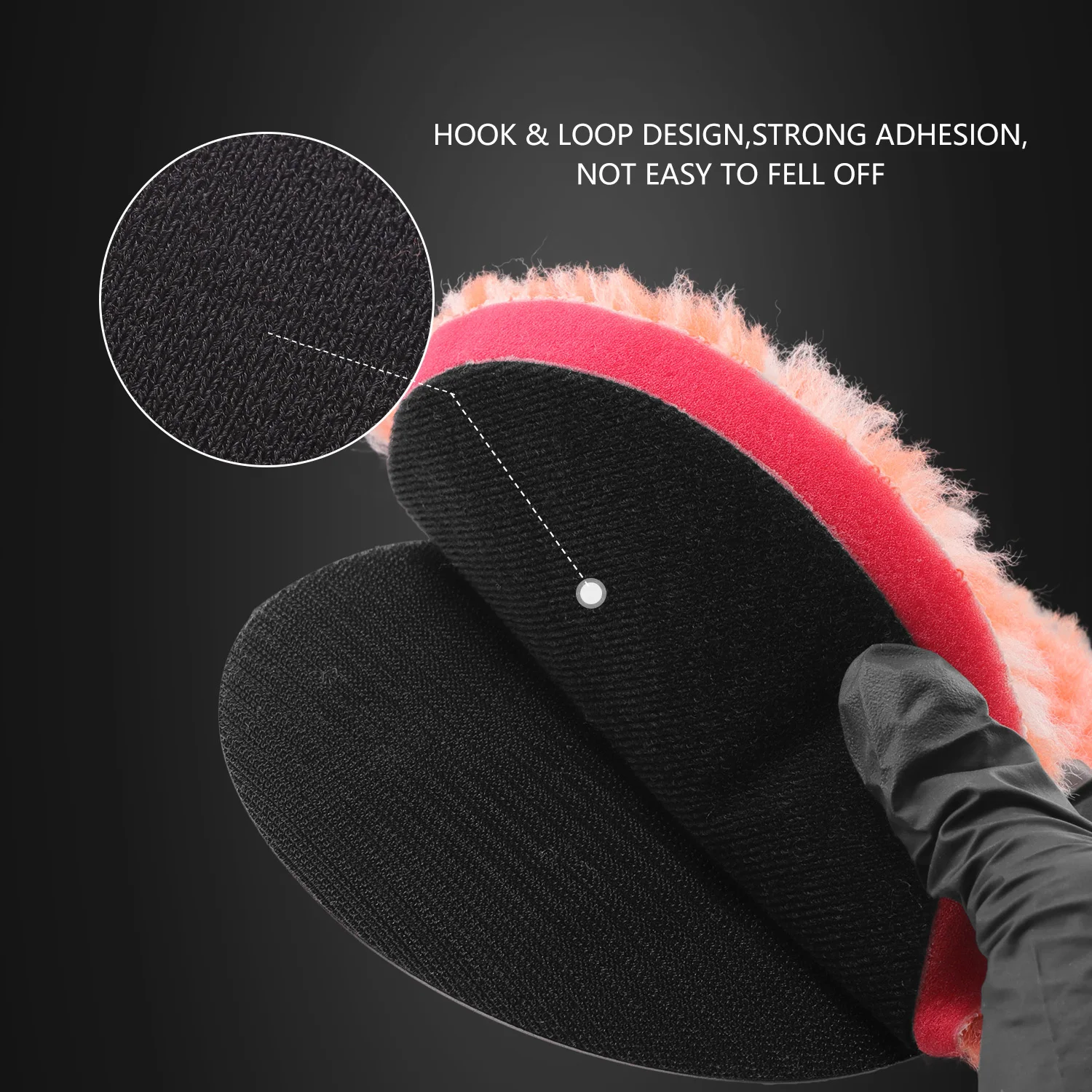 SPTA V2.0 Heavy Cutting Wool Polishing Pad 3"(76mm)/5"(125mm)/6"(150mm) for Car Polishing