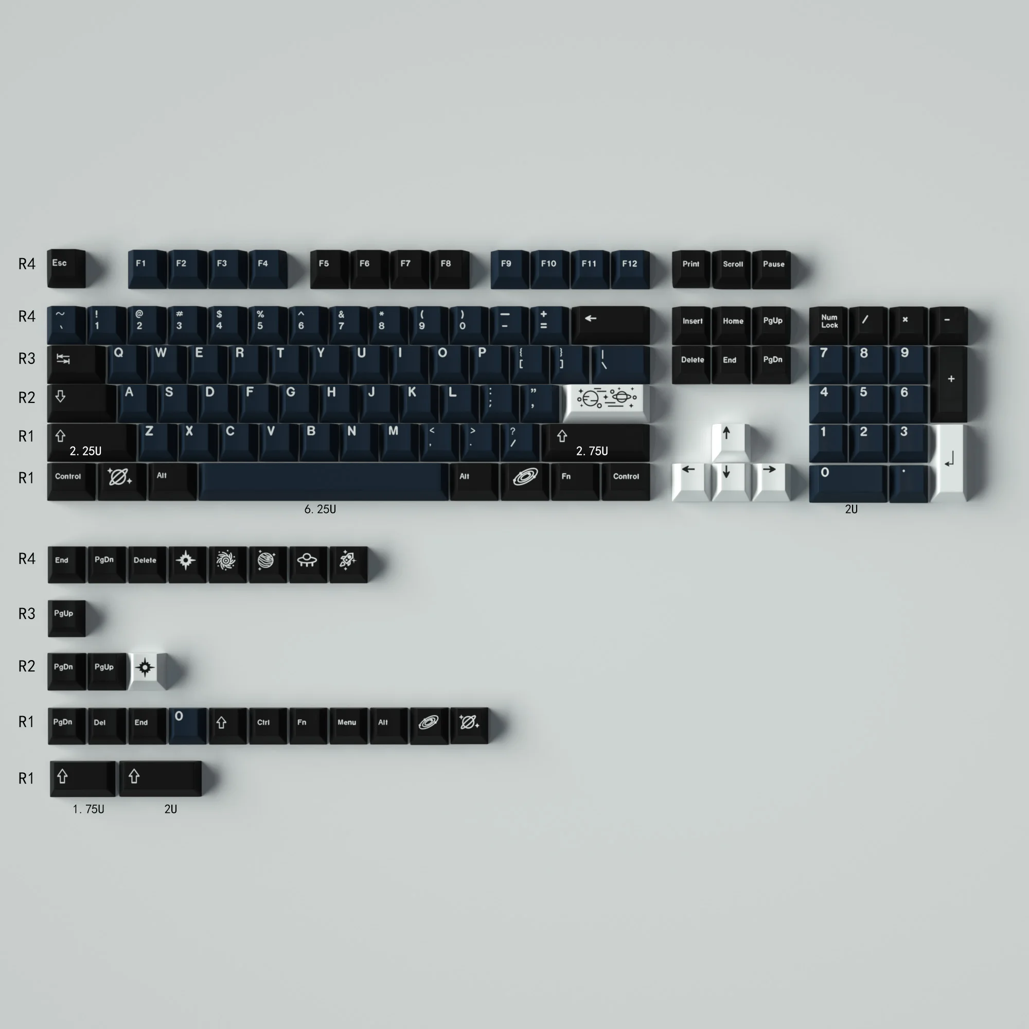 pbt grande conjunto keycap cereja perfil inglês keycaps para mx switch teclado mecânico gmk clones eva personalizado