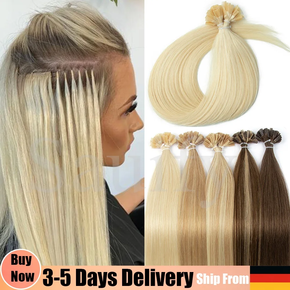 Extensions de cheveux naturels à pointe droite, à kératine, fusion à chaud, noir, brun, marron, pré-collées, 50 pièces 1 Extensions de cheveux naturels à pointe droite, à kératine, fusion à chaud, noir, brun, marron, pré-collées, 50 pièces 1