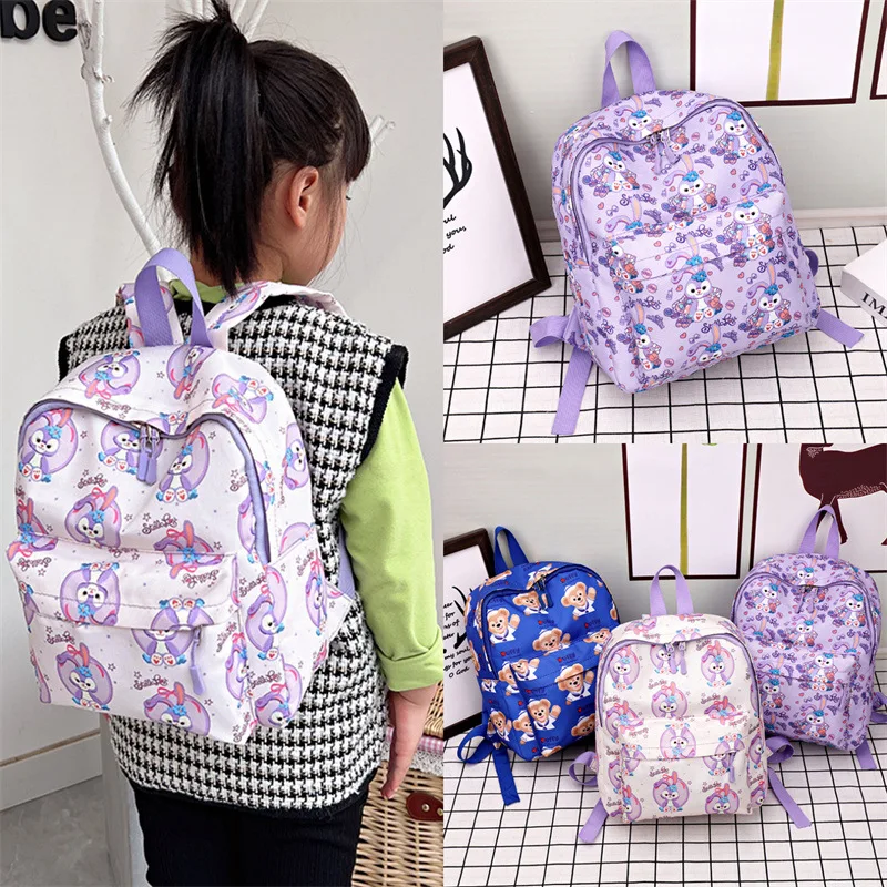 

Disney StellaLou Duffy 6605 Anime Backpacks Rucksacks Cartoon Backpack Casual School Bag Knapsack Children Gift