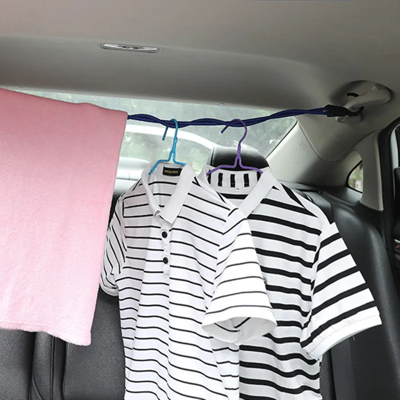 1.5M Strong Elastic Strap Adjustable Tension Belt Car Clothesline Hook Cargo Luggage Lashing Buckle Rope for Motorcycle Travel