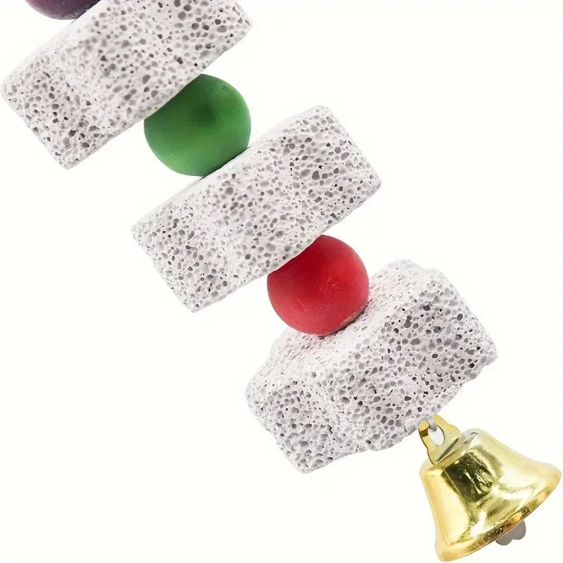 Flower-Shaped Bird Molar Toy Parrot Grinding Stone Bird Cage Toy Parakeet Chinchilla Squirrel Cage Accessories parrot toy bird toy bird cage accessories small pet ladder toy