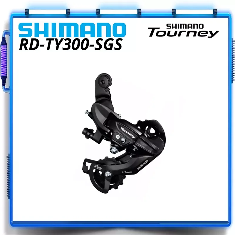 SHIMANO TOURNEY RD TY300 SGS Rear Derailleur Long Cage 6/7 Speed RD ...
