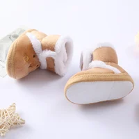 Newborn Baby Boys Girls Snow Boots Infant Toddler Soft Sole Kids Winter Warm Prewalker Unisex Nursling Crib Booties Non-Slip 4