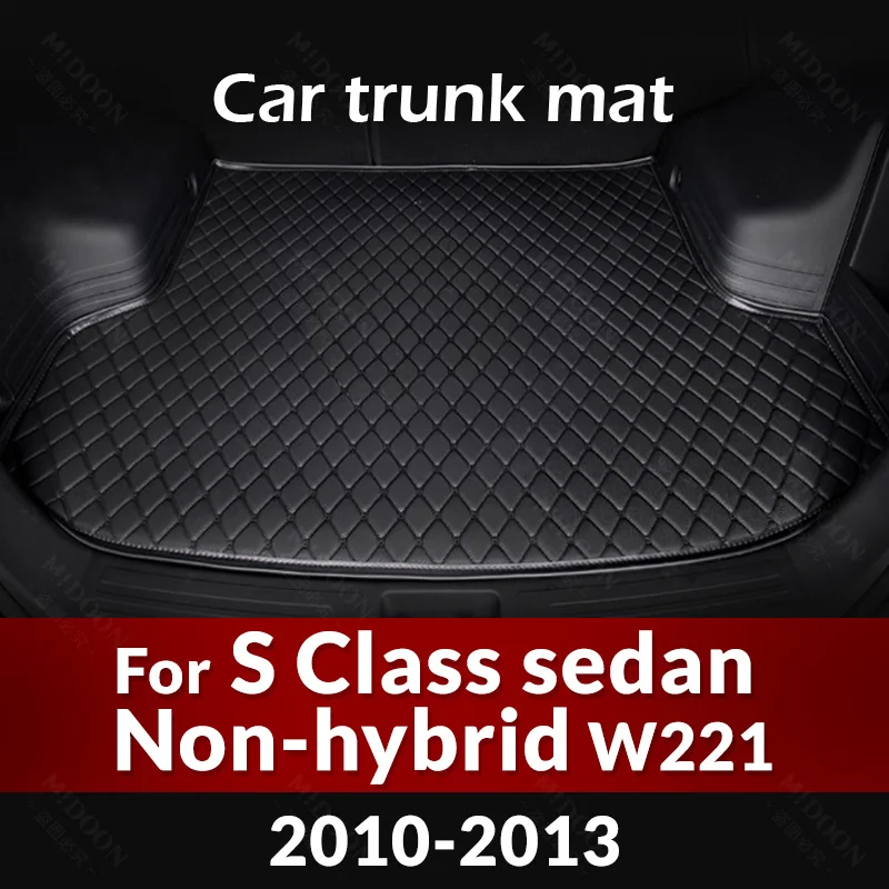 

Коврик для багажника автомобиля Mercedes Benz S Class sedan негибридный 4-дверный W221 2010-2013 11 12 пользовательские автомобильные аксессуары интерьер автомобиля