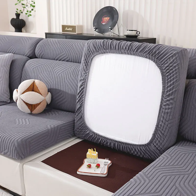 1 PC Sofa Seat Cover elastic jacquard Slipcover for Living Room easy to clean Couch Cover a pattern of stripes 3