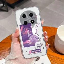 Beautiful Flower Butterfly Clear Anti-Fouling Soft Cover - Anti-Fall Protective Case for Huawei Nova 12i (U271)
