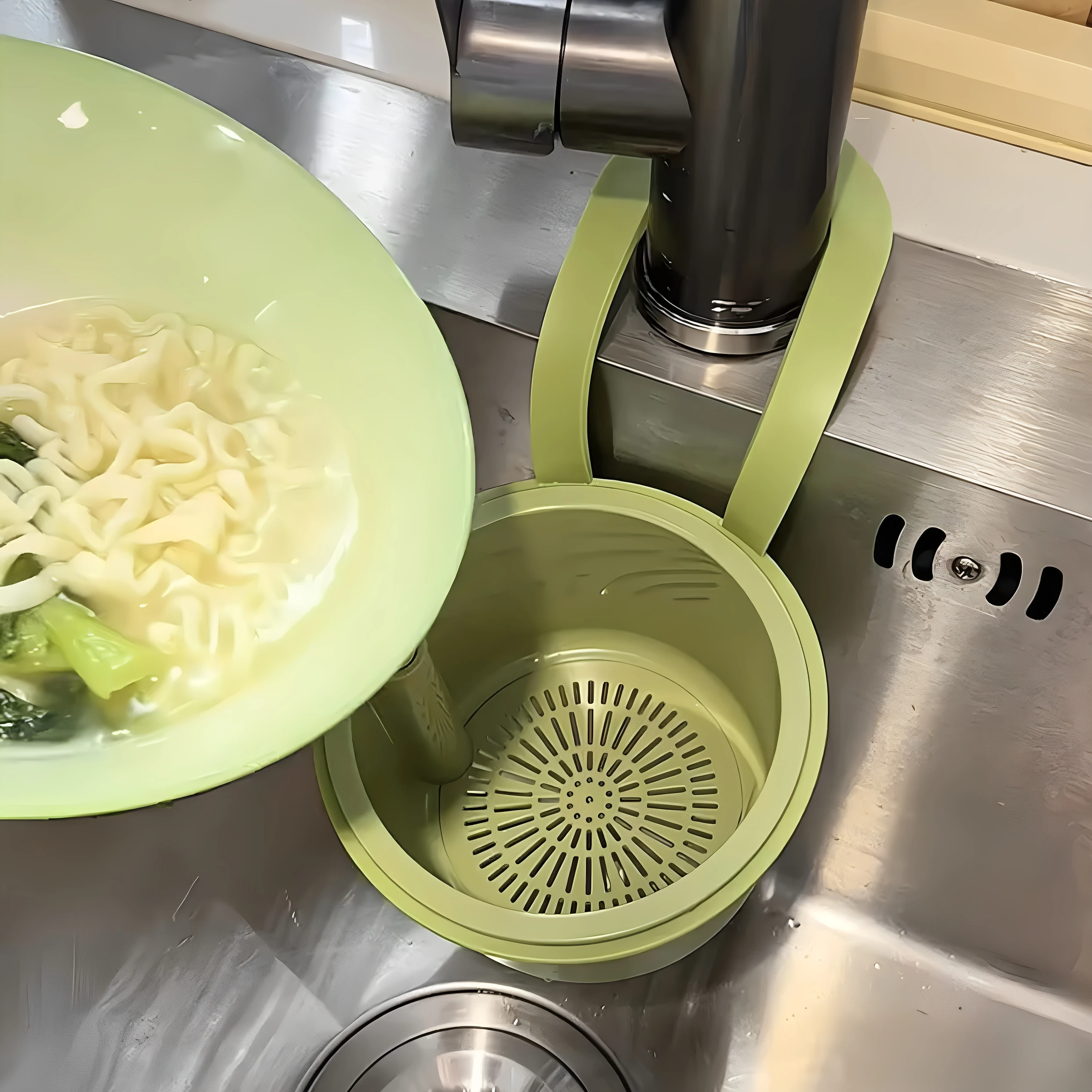 Kitchen Sink Strainer Filter One Touch Opening And Closing Drainage Hanging Bag Food Residue Basket Household Cleaning Tool