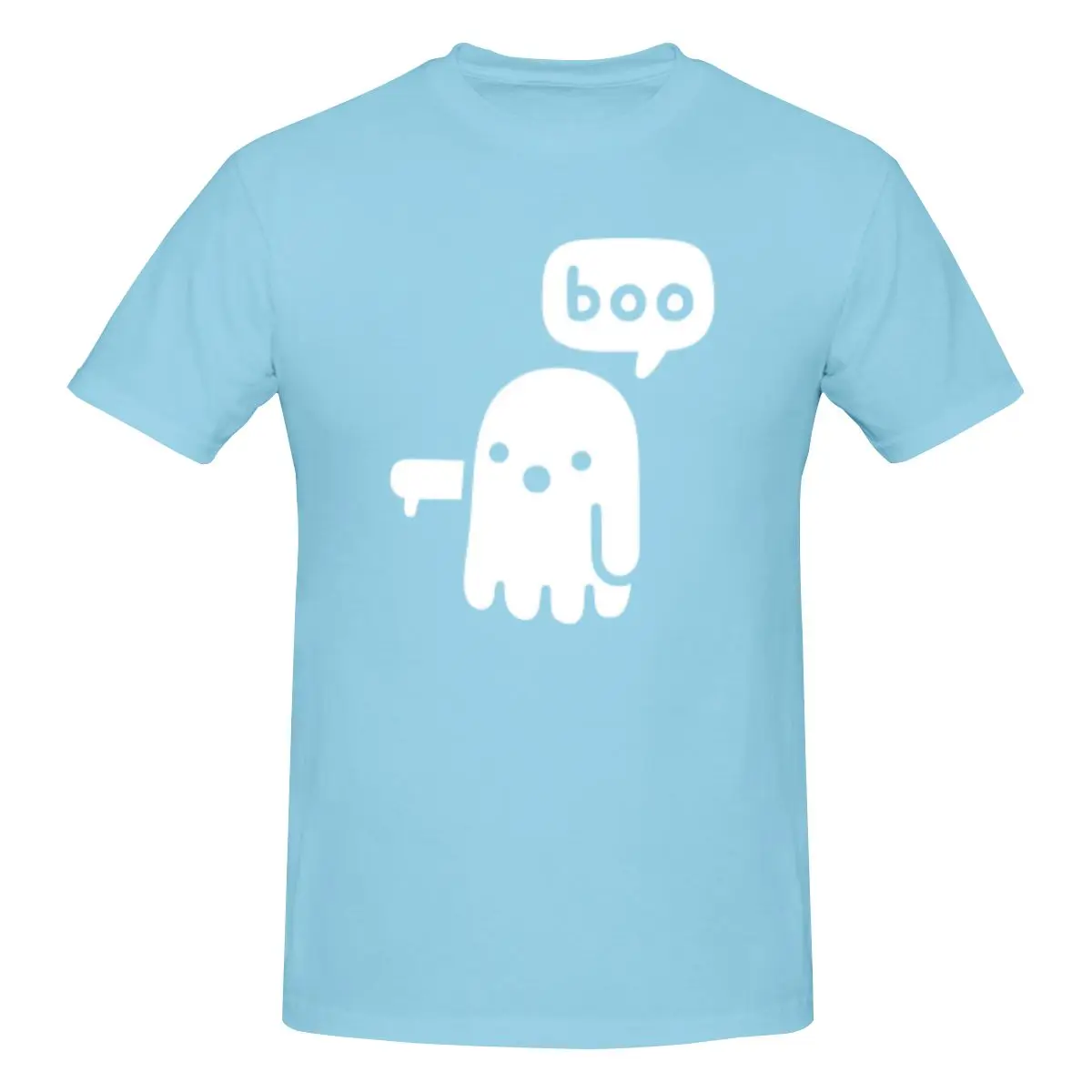 thumbnail image 1 of Camiseta de manga corta 100 % algodón para hombre con el fantasma de la desaprobación, 1 of 5