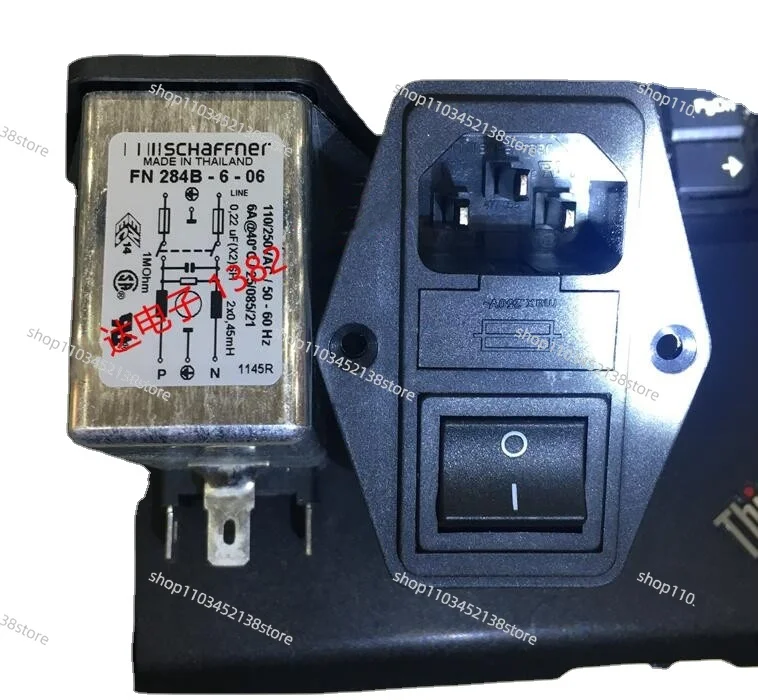 Filtre Secteur Schaffner FN 284-1-06 - 2 Pôles Avec Interrupteur - Pour Appareils électroniques