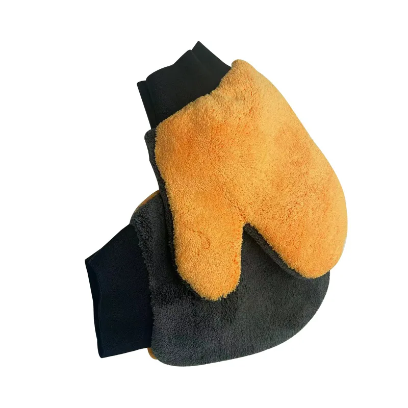 Coral Velvet Car Wash Gloves Chenille Car Wipe Wipes Towel Sponge Cleaning Tools