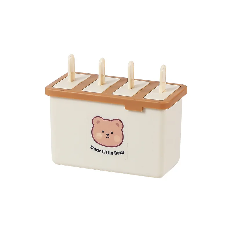 Popsicle and ice cream mold, food-grade with lid, a homemade ice cream magic tool for making Popsicle and ice cube boxe