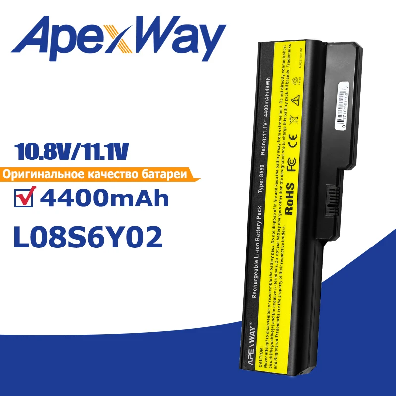 Batteria Per Laptop Apexway Per Lenovo G430 G530 N500 G550 G450 B460 B550 G455 G530 G555 Per Ideapad B460 V460 Z360 Muslimah