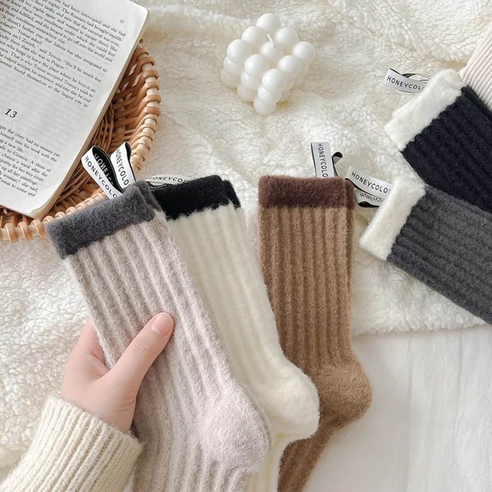 Warm Cashmere Mid Tube Winter Socks for Women
