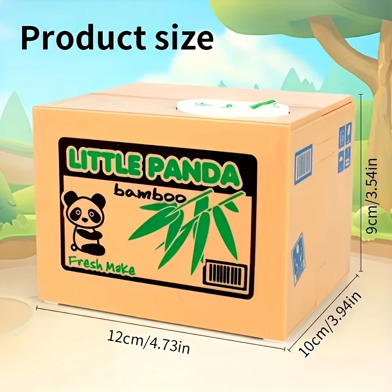 Stealing Money Cat Piggy Bank Cartoon Piggy Bank Panda Fun Stealing Money Cat Series Novelty Electric Gift Piggy Bank