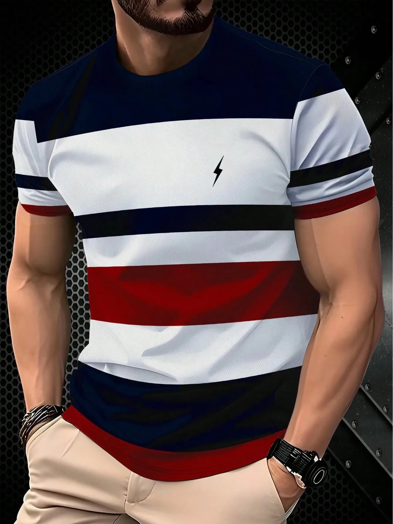 Men's Short Sleeve Sports T-Shirt | Breathable Athletic Performance Tee S11df40f3d4cf433485ecf6721f8d3f3fj