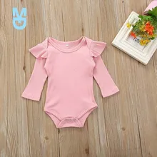 

New Autumn Baby Girl Long Sleeve Romper Tops Flower Pants Headband Casual Costume Set