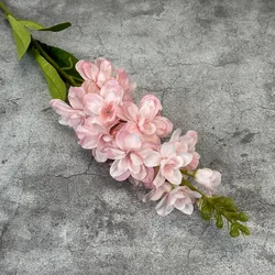 Vibrant Artificial Hyacinth Violet Flower Branch for Autumn Home and Wedding Decoration (Pink)