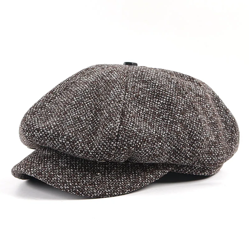 Newsboy Caps Men Autumn Beret Hat Peaky Blinders Winter 2025 Casual Vintage Men's Caps Warm Knitted Berets beret hat