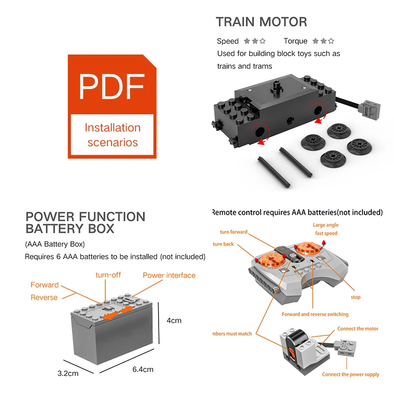 XGREPACK motor remote control is suitable for LEGO 21344 Orient