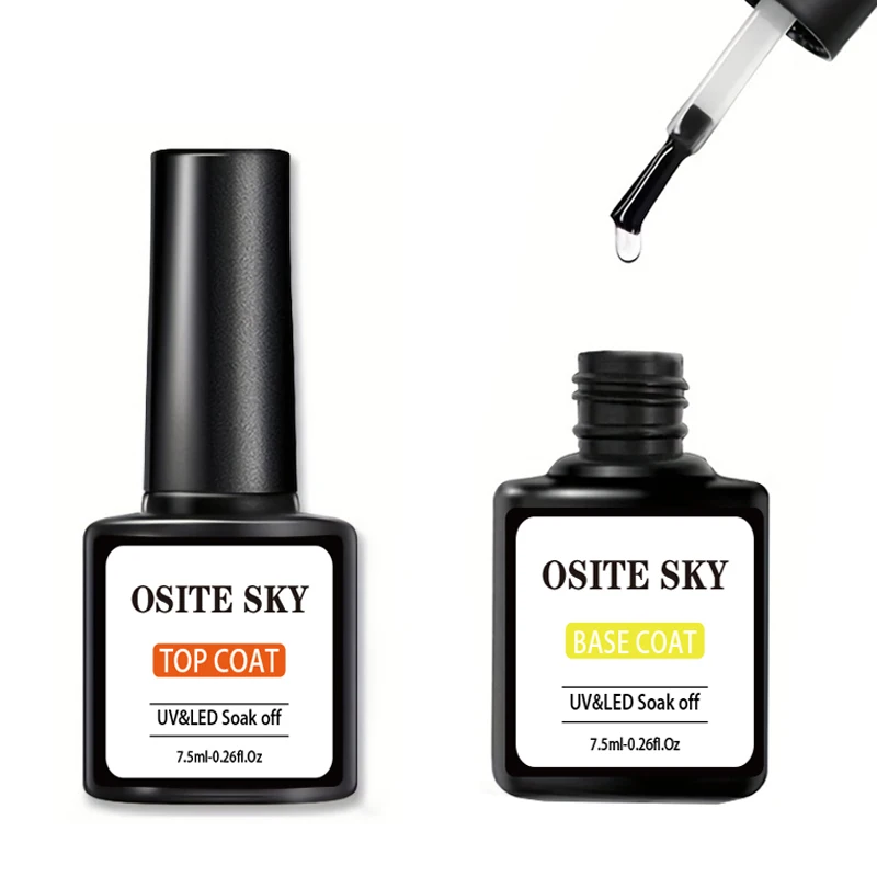 7.5Ml Top Coat E Base Coat Nails Gel Uv Polish Topgel Matte Top Coat Nail Primer Fast Air Dry Prep Disidratatore Strumenti Per Manicure